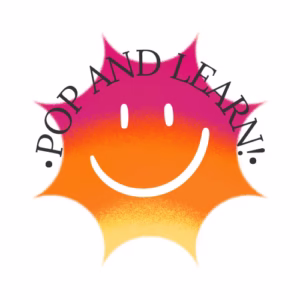 Pop and Learn logo – educational toy brand for kids aged 2–8